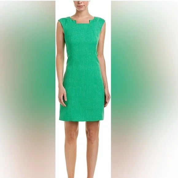 green emerald velvet dress Tahari ASL Organza Surplice V-neck Long Balloon Sleeves With Elastic Cuffs  Waist Tie Ruffled Tiered Skirt Wrap Short Dress main image 1